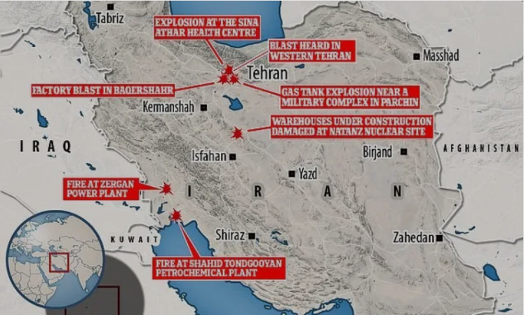 近期伊朗發生的一系列爆炸事件