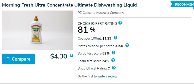 Morning Fresh Ultra Concentrate Ultimate Dishwashing Liquid
