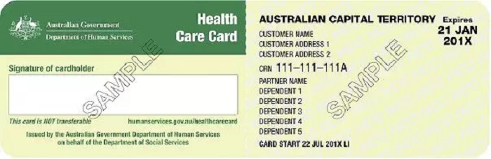 保健卡Health Care Card