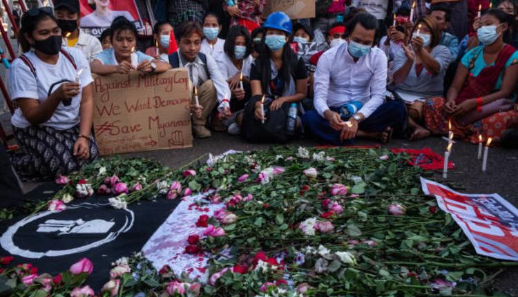 緬甸反軍事政變示威