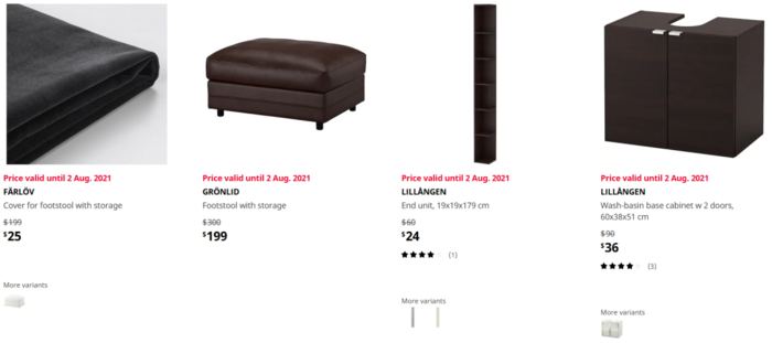 澳洲宜家IKEA正在進行限時大促，有不少商品甚至低於半價