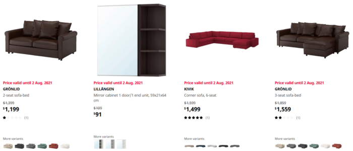 澳洲宜家IKEA正在进行限时大促，有不少商品甚至低于半价