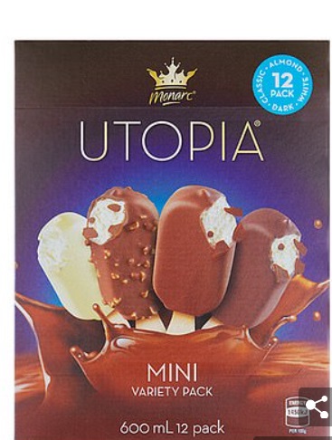 Monarc Utopia Mini Variety Pack冰淇淋