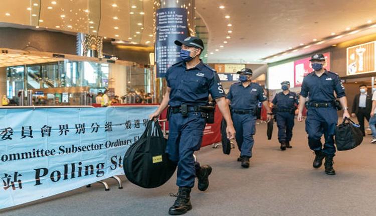 香港选委会警察比投票人多