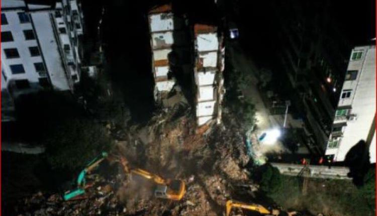 江西南昌新祺周管理处原白马庙制药厂一栋26年房龄的职工宿舍楼突然倒塌