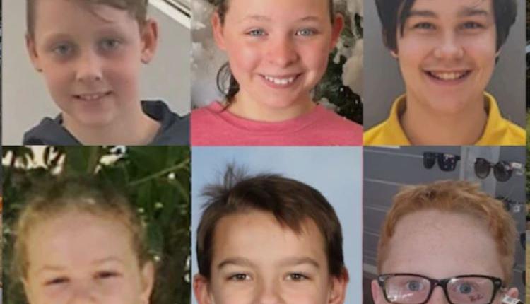 六名已遇难的孩子。