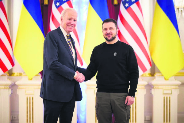 拜登與烏克蘭總統
