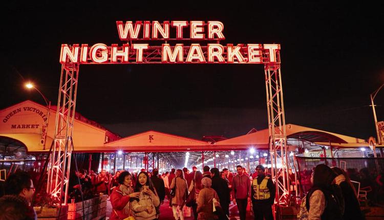 winter night market