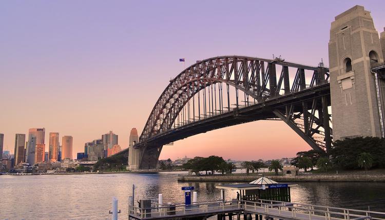 悉尼港大桥,悉尼,澳洲,日出