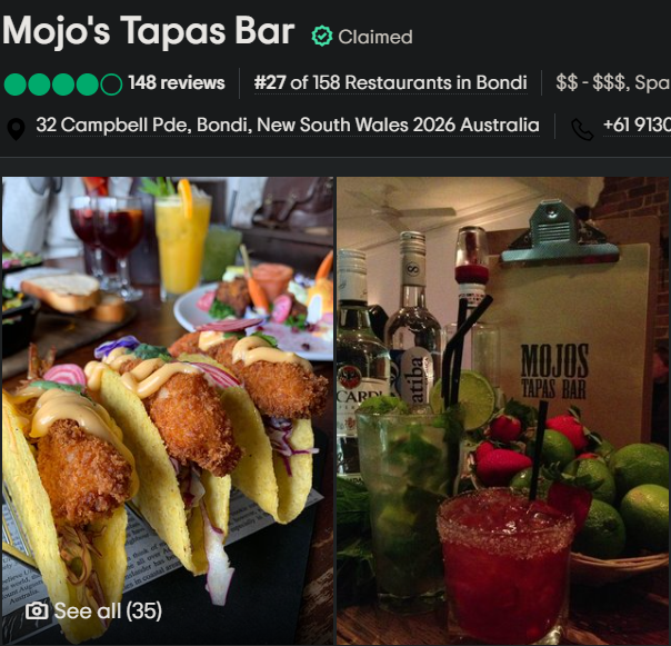 Mojo's Tapas Bar