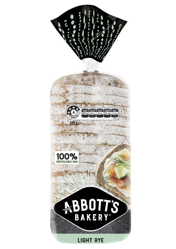 Abbott’s Baker淺黑麥麵包